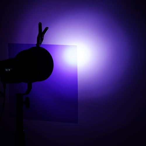 9Pcs Lighting Gels Plastic Gel Light Filter Sheets 11.8 x 11.8 Inch (9 Count)