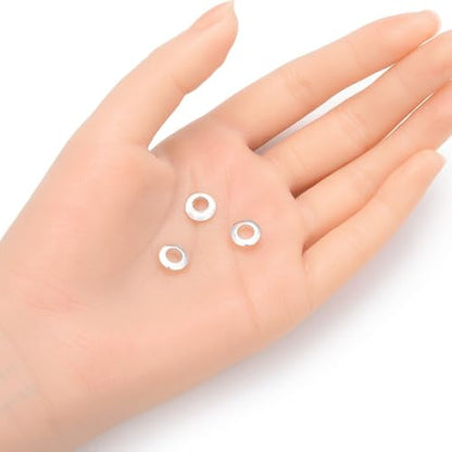 10pcs Adabele Authentic 925 Sterling Silver 9mm Bead Core Grommet Eyelet (10 Count)
