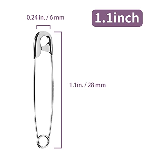 1000 Pcs Assorted Safety Pins (1000 Count)