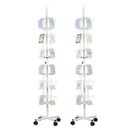 2Pack 6 Tier Rotating Greeting Card Rack (2 Count)