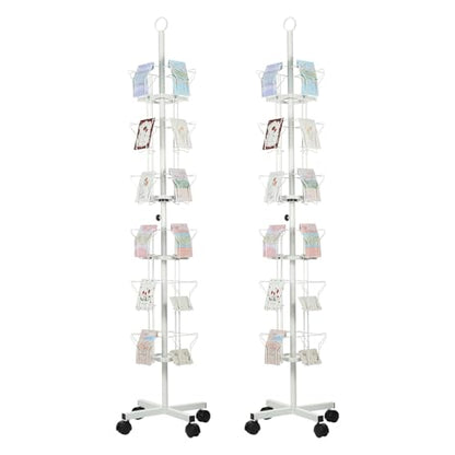 2Pack 6 Tier Rotating Greeting Card Rack (2 Count)
