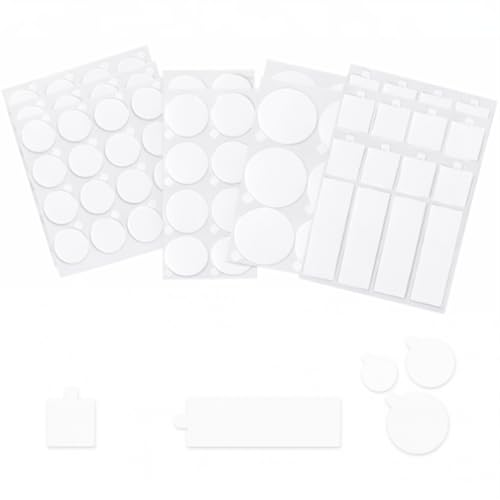 Multi Shape 96pcs Clear Double Sided Nano Tape (350 Count)