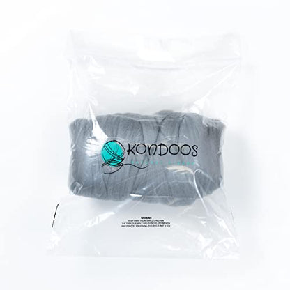 Colored Natural Wool roving (16 Ounce)