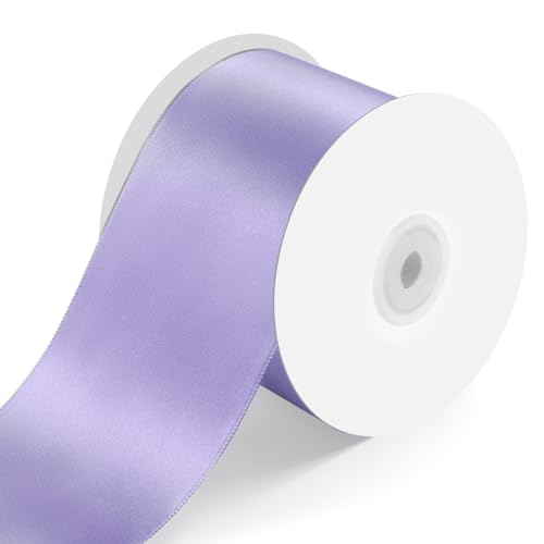 3" x 25 Yards Lavender Satin Ribbon Crafts Gift Wrapping
