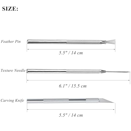 3 in 1 Clay Needle Tools Sculpting Ceramics Pottery Carving Tools for Model Clay Supplies