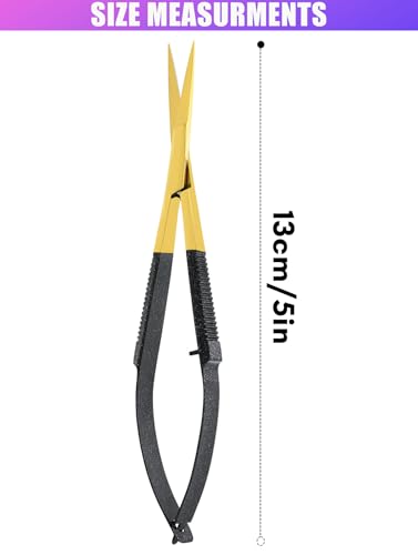 Cross Edge Spring Scissors 5 Inch straight Stainless