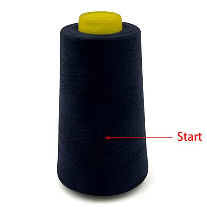4 Cones of 3000 Yards Each Spool Thread for All Purpose (36000 Foot)