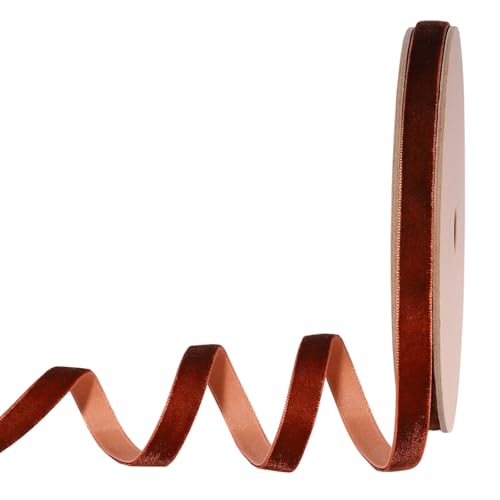 Brown Thin Velvet Ribbon