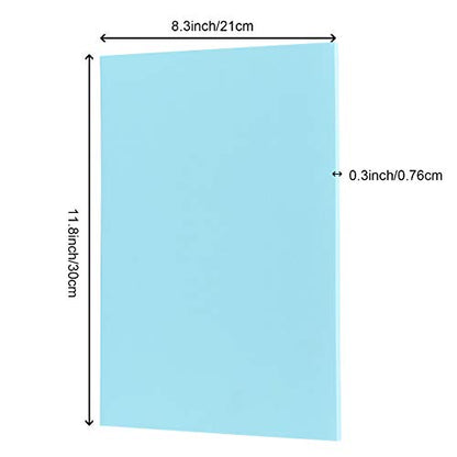 5 PCS 8.3 x 11.8 Inch Blue Large Rubber Stamp Carving Blocks (5 Count)