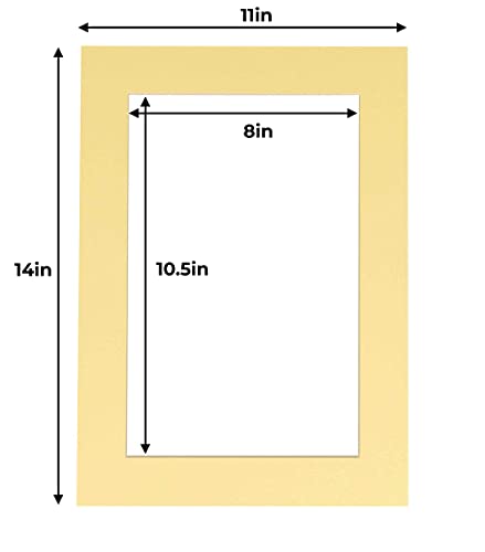 11x14 Mat for 8.5x11 Photo (100 Count)