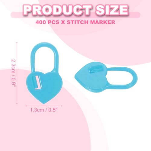 400pcs Stitch Markers for Crocheting (10 Count)