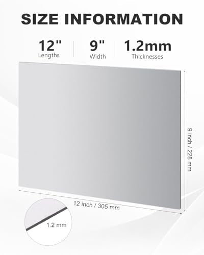 12" x 9" 18 Ga Steel Sheets Metal (21.6 Sq Ft)
