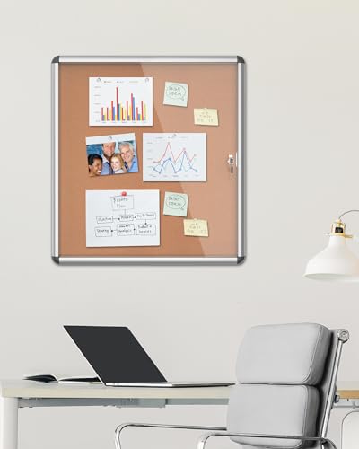 28"x26" Enclosed Bulletin Board