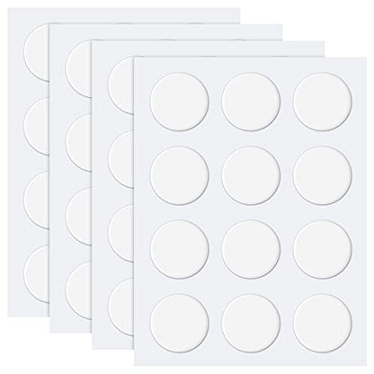 60 Pcs Double Sided Adhesive Dots Clear Glue Point Tape Stickers Balloon Glue Round Mini No Traces Adhesive Sticker Dot Sticker for Classroom Decor Craft DIY Office (60 Count)