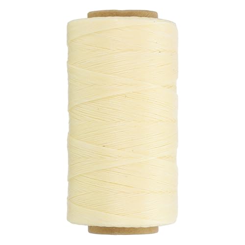 284 Yard Flat Waxed Thread 150D 1mm Leather Sewing Cord for Repairing Shoes Bags Wallets Jewelry Making DIY Leather Craft