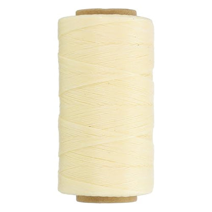 284 Yard Flat Waxed Thread 150D 1mm Leather Sewing Cord for Repairing Shoes Bags Wallets Jewelry Making DIY Leather Craft