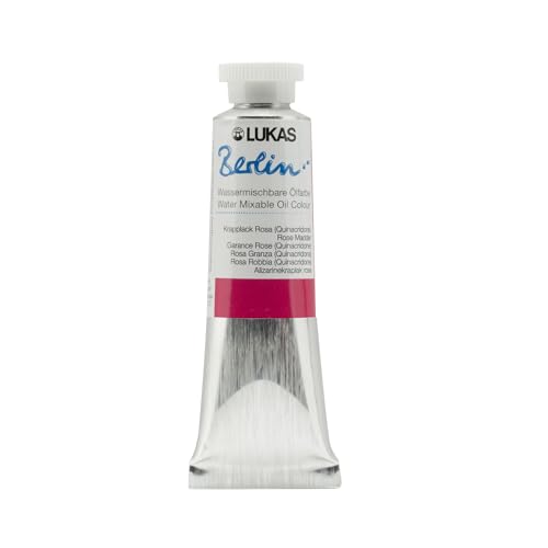 Berlin Pro Artists Water Mixable Oil Paint 37 ml Tube Rose Madder