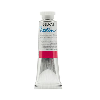 Berlin Pro Artists Water Mixable Oil Paint 37 ml Tube Rose Madder