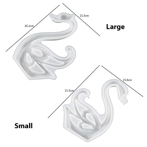 2 Pack Swan Molds Swan Resin Mold