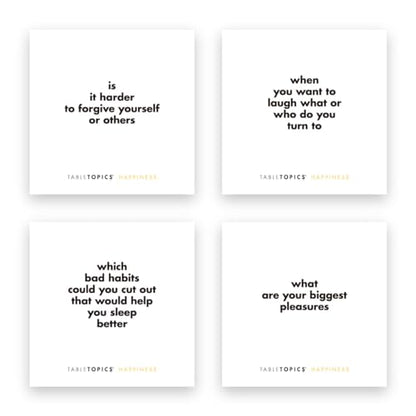 Happiness Question Card Game