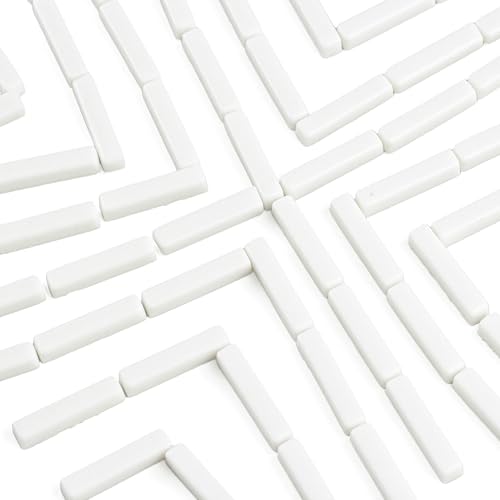 White Mosaic Tiles for Crafts Bulk (5.29 Ounce)
