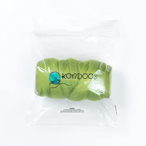 Colored Natural Wool roving (16 Ounce)