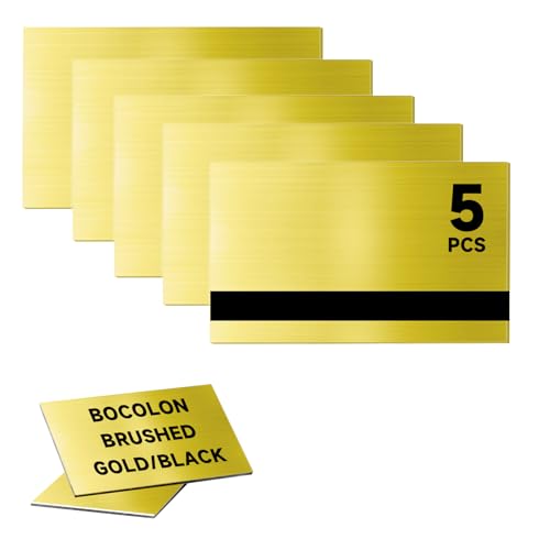 5 PCS Laser Engraving Double Color ABS Plastic Sheet (5 Count)