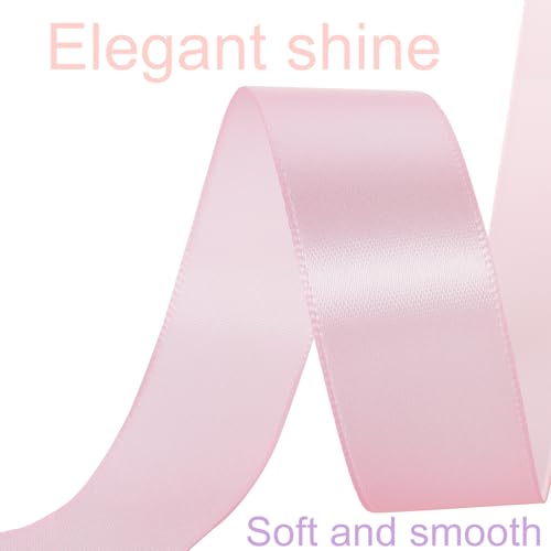 1 Inch Light Pink Ribbon 50Yards