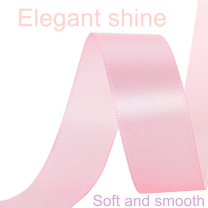 1 Inch Light Pink Ribbon 50Yards