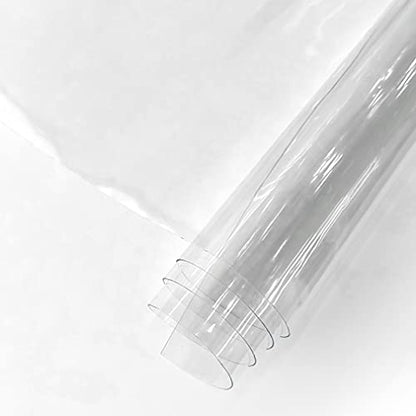 HYANG Transparent PVC Super Clear Holographic Vinyl Sheets 1 Roll 11.8''x47''