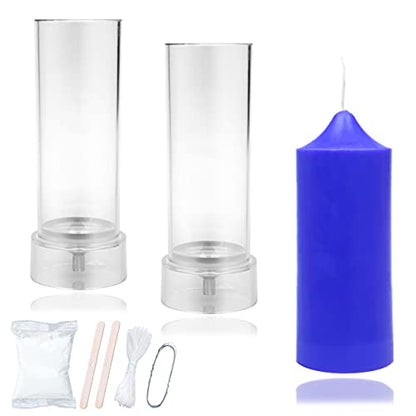 2PCS Pillar Candle Mold (2 Count)