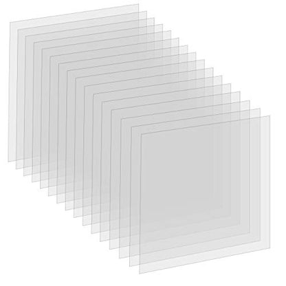 16 Pack 6 Mil Clear Mylar Stencil Sheets (16 Count)