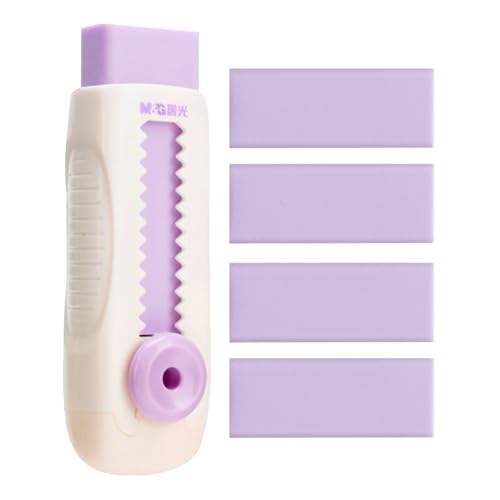 4+1 Pack Rubber Erasers Sliding Retractable Eraser (5 Count)