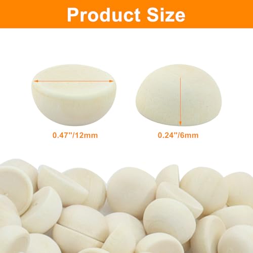 Half Wooden Beads (300 Count)