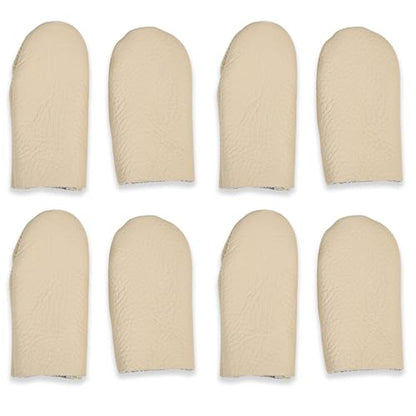 4 Pairs Leather Finger Protector Needle Felting Knitting Finger Thimble Guards Tools