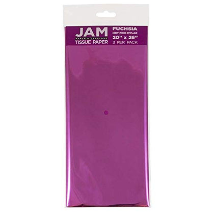 Tissue Paper Fuchsia Hot Pink Mylar (3 Count)