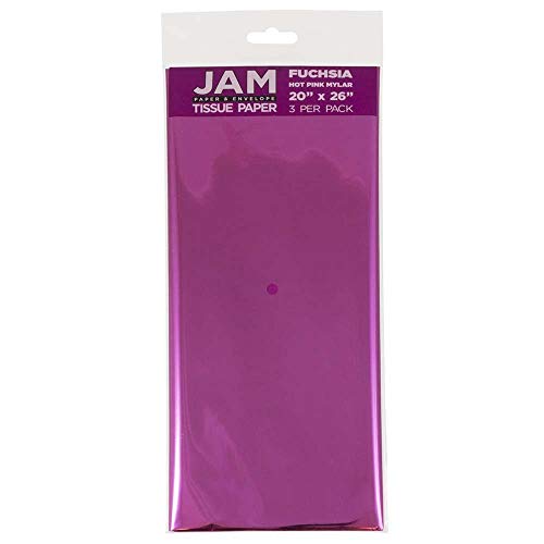 Tissue Paper Fuchsia Hot Pink Mylar (3 Count)