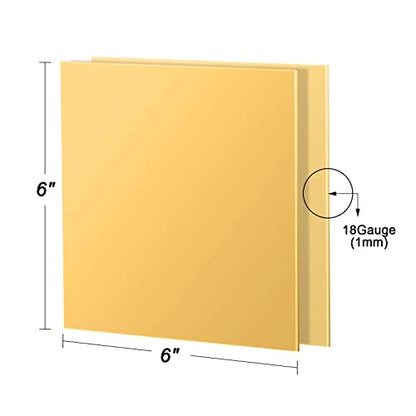2 Pcs Brass Sheet