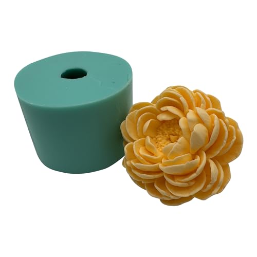 3D Peony Candle Wax Mold DIY Flower Silicone Molds for Resin Crystal Epoxy Paris Plaster Gift Crafts Home Decorations Mould