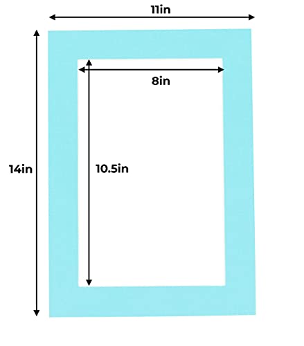 11x14 Mat for 8.5x11 Photo (100 Count)