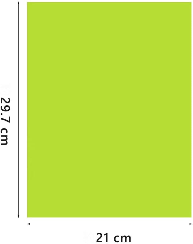A4 Origami Paper Yellow Green 100 Sheets, 8.27×11.7 inch Double Sided Color Easy Fold Big Origami Paper A4 Colored Copy Paper Thin 70gsm for Beginners, DIY handwork Art Craft Projects (210 x 297 mm) - Crafty Corner
