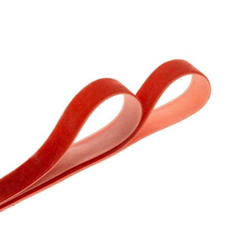 Vintage Terracotta Velvet Ribbon Christmas Ribbon for Gift Wrapping Crafts Christmas Tree Ornaments Garland Decorations