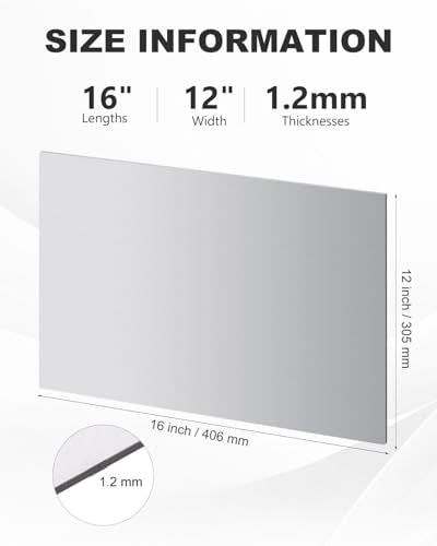 16"x12" 18 Gauge Steel Sheets (4 Count)