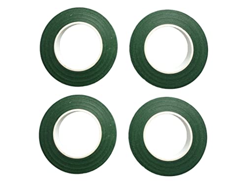 4 Rolls 1 2 Inch Floral Tapes Florist Wraps for Bouquet Stem and Flowers Making Craft Projects (360 Foot)