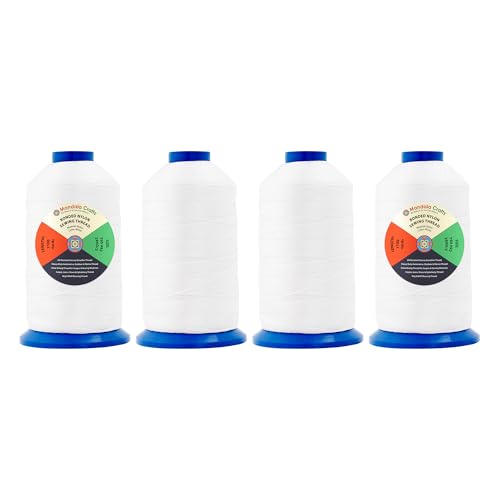 Size 92 280D T90 White Combo Bonded Nylon Thread (4000 Foot)