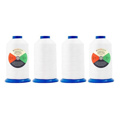 Size 92 280D T90 White Combo Bonded Nylon Thread (4000 Foot)