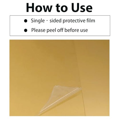 10Pcs Golden Anodized Aluminum Sheet 5" x 7" x 1 (10 Count)