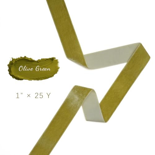 Light Olive Velvet Ribbon
