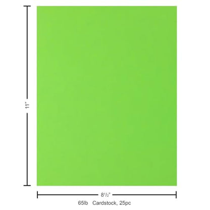 PA Paper Accents Stash Builder Cardstock 8.5" x 11" Green Apple