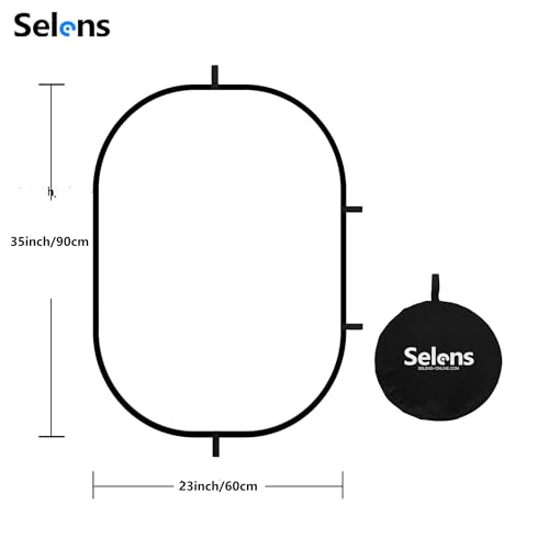 23.6x35.4in 60x90cm Oval Light Reflector Diffuser